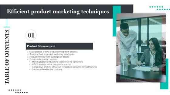 Efficient_Product_Marketing_Techniques_Tables_Of_Content_Structure_PDF_Slide_1.jpg