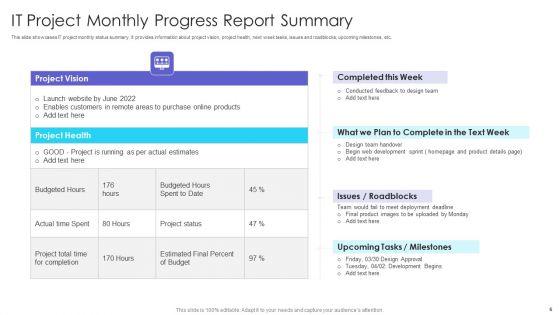 Monthly_Project_Progress_Report_Ppt_PowerPoint_Presentation_Complete_Deck_With_Slides_Slide_6.jpg