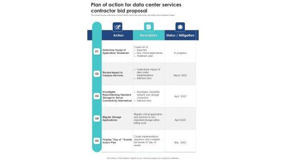 Plan_Of_Action_For_Data_Center_Services_Contractor_Bid_Proposal_One_Pager_Sample_Example_Document_Slide_1.jpg