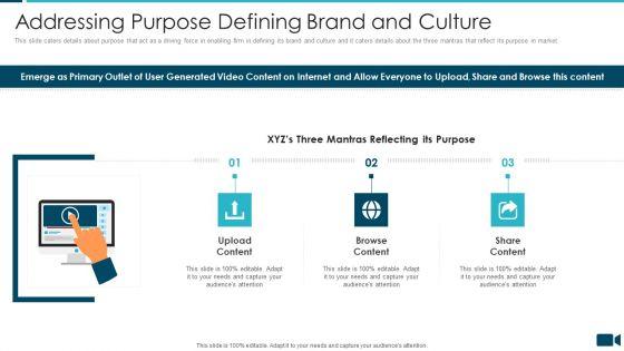 Secured_Video_Hosting_Platform_Investor_Capital_Funding_Addressing_Purpose_Defining_Brand_And_Culture_Graphics_PDF_Slide_1.jpg