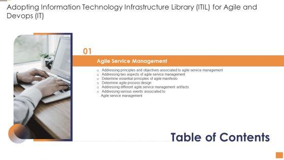 Table_Of_Contents_Adopting_Information_Technology_Infrastructure_Library_ITIL_For_Agile_And_Devops_IT_Slide_Brochure_PDF_Slide_1.jpg