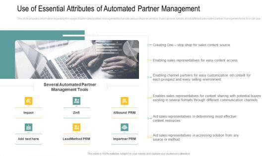 Use_Of_Essential_Attributes_Of_Automated_Partner_Management_Themes_PDF_Slide_1.jpg