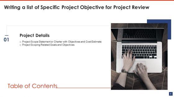 Writing_A_List_Of_Specific_Project_Objective_For_Project_Review_Ppt_PowerPoint_Presentation_Complete_Deck_With_Slides_Slide_4.jpg
