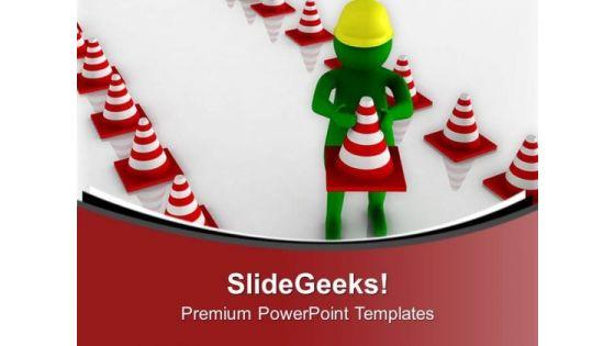to_divert_traffic_put_safety_triangles_powerpoint_templates_ppt_backgrounds_for_slides_0713_title.jpg